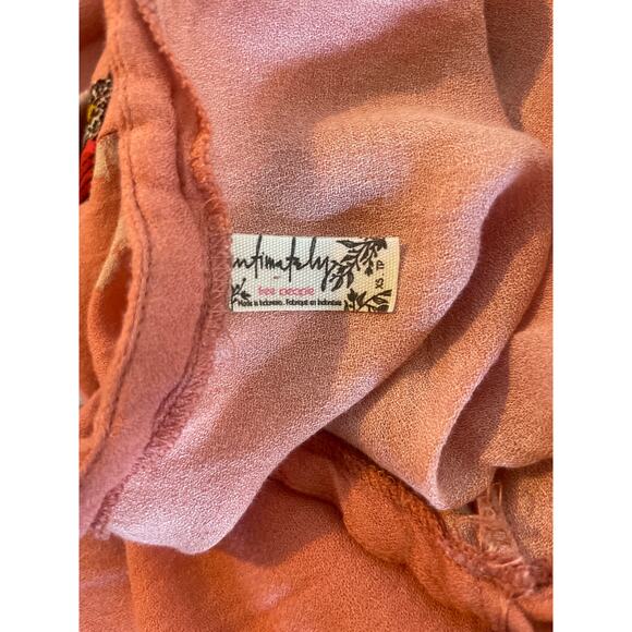 FREE PEOPLE Embrace It Maxi Dress Size XS Pink FLORAL FEMININE ROMANTIC - Picture 4 of 8